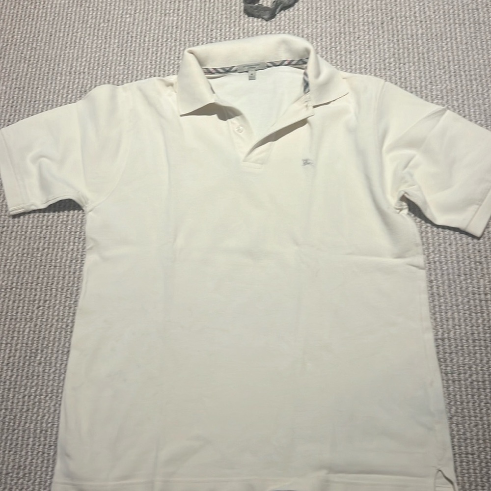 Light yellow Burberry polo